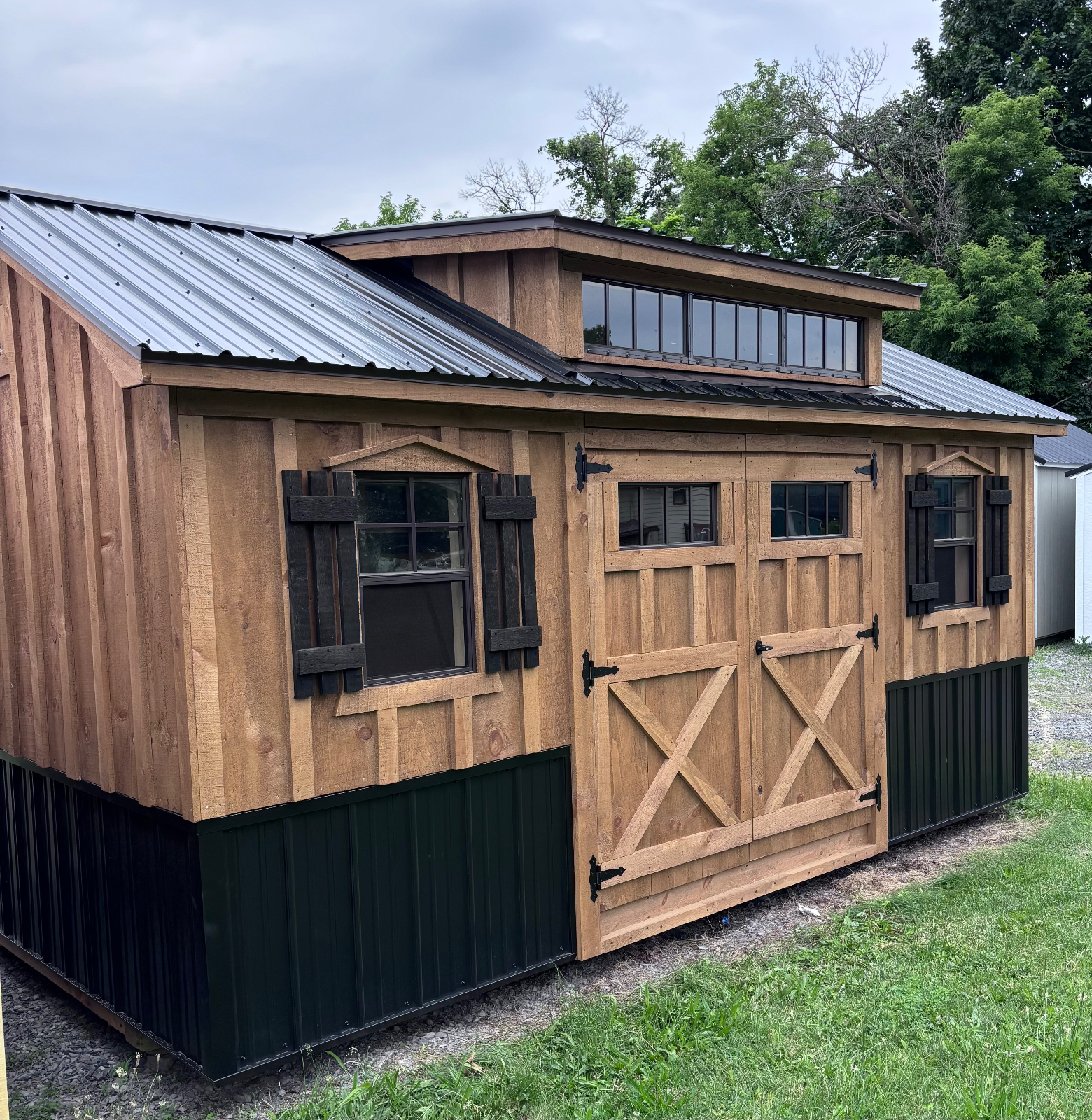10' x 16' 10x16 Rustic Metal Dormer Shed for sale in Auburn, NY