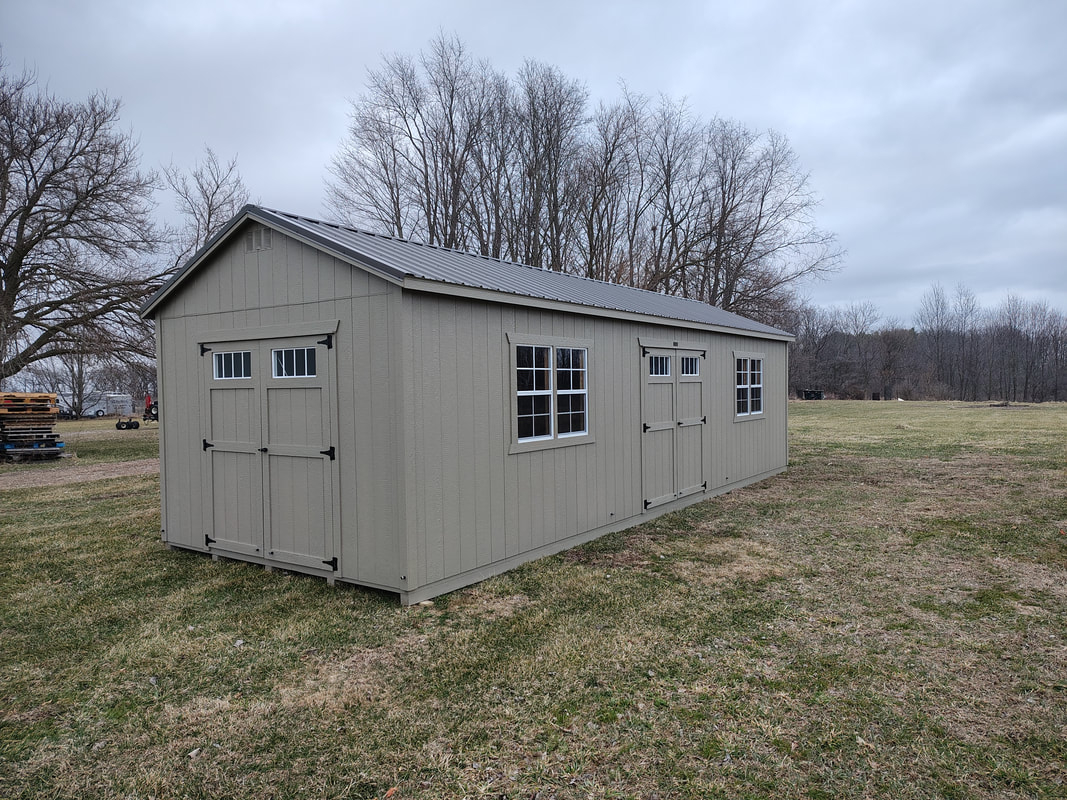 12' x 32' 12x32 Gable shed (with lofts) for sale in OVID, MI