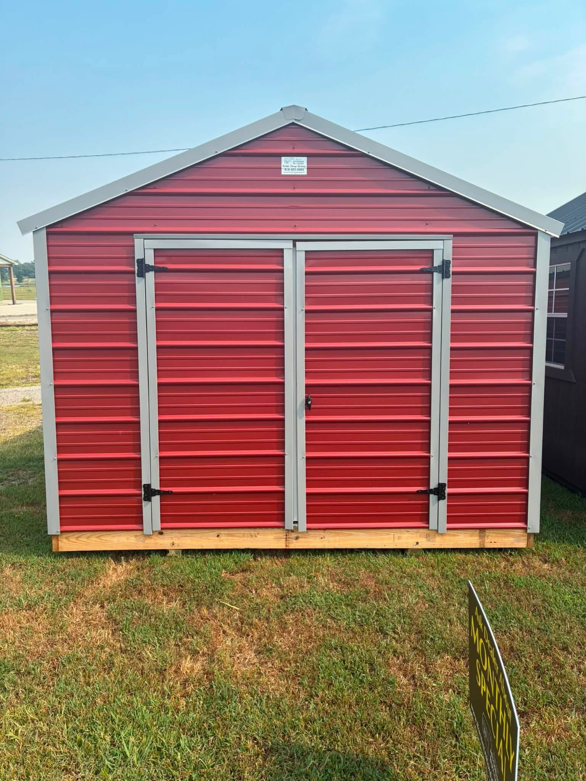 10' x 20' 10x20 A-Frame Metal Shed for Workshop & Equipment Storage in Pocola, OK for sale in Pocola, OK
