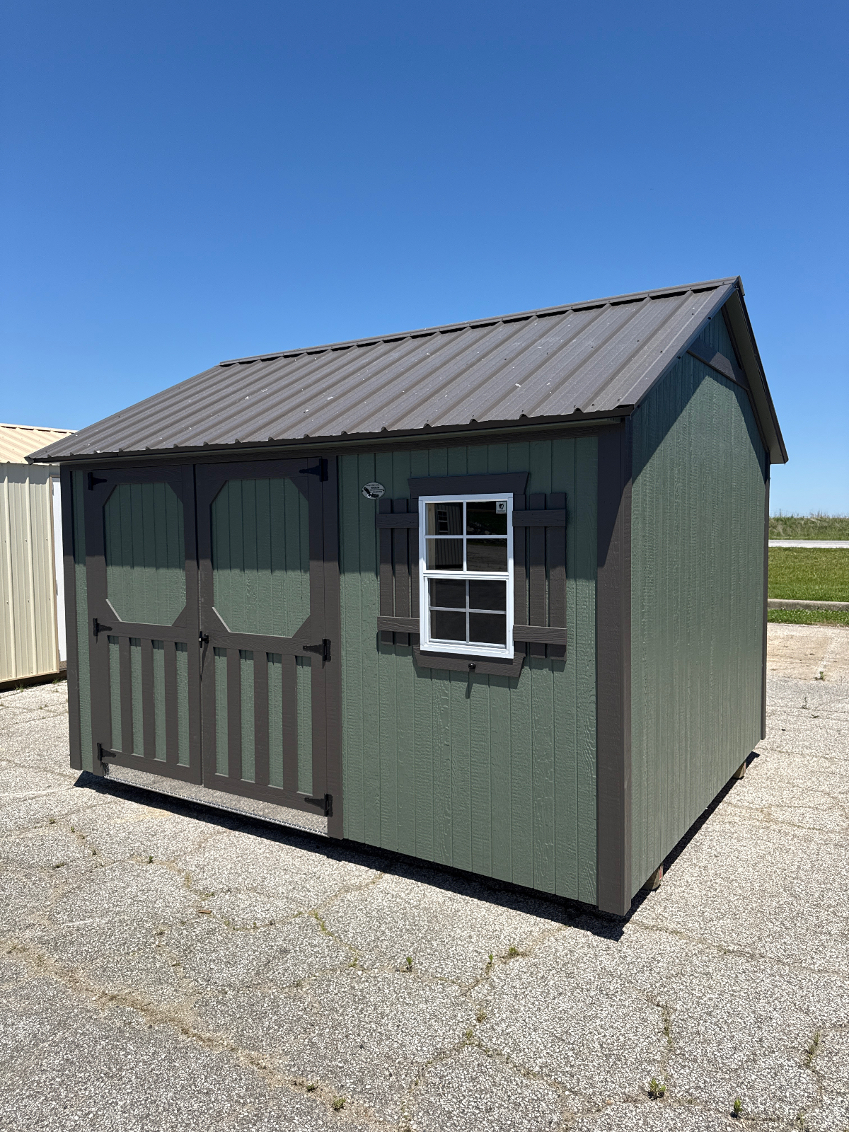 10' x 12' 10x12 A-Frame Elite Garden Shed for Backyard Storage in Haubstadt, IN for sale in Haubstadt, IN