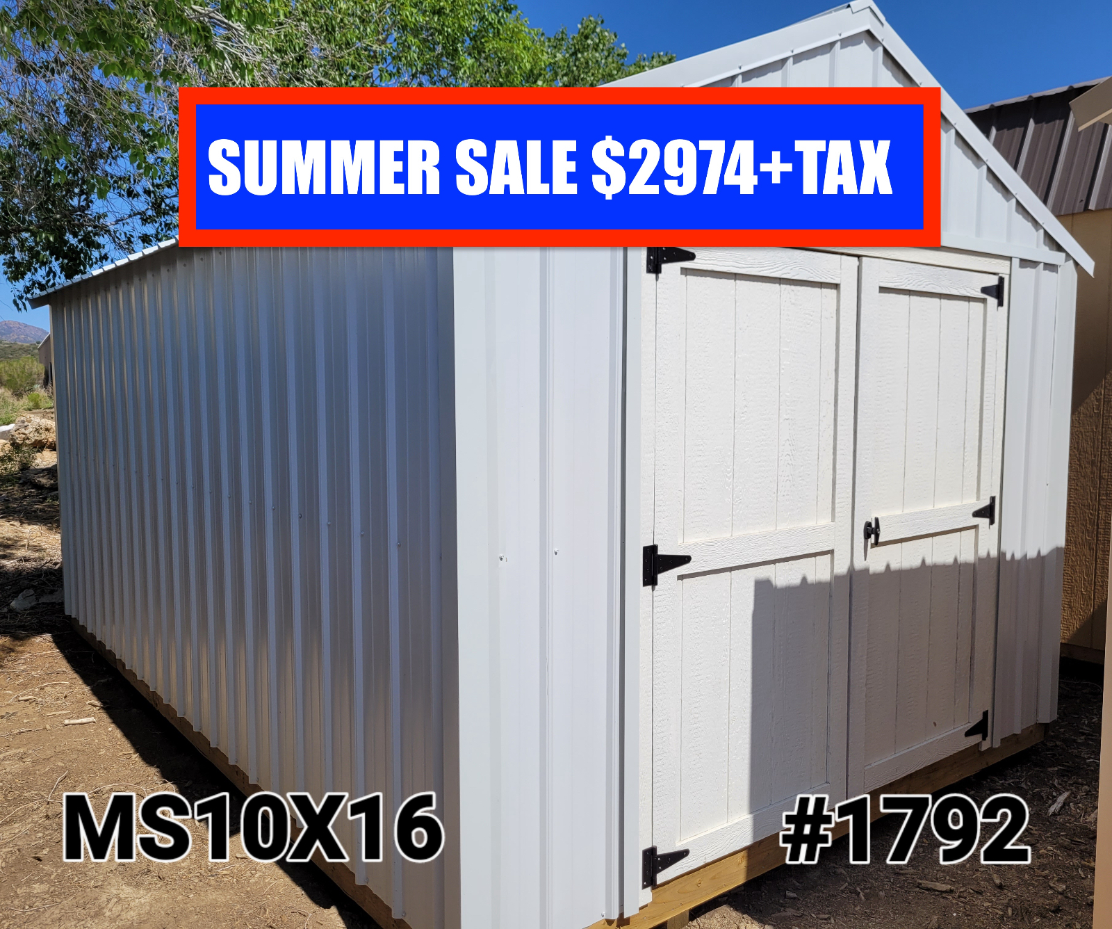 10' x 16' 10x16 A-Frame Hybrid Shed for Hobby & Tool Storage in Wickenburg, AZ for sale in Wickenburg, AZ