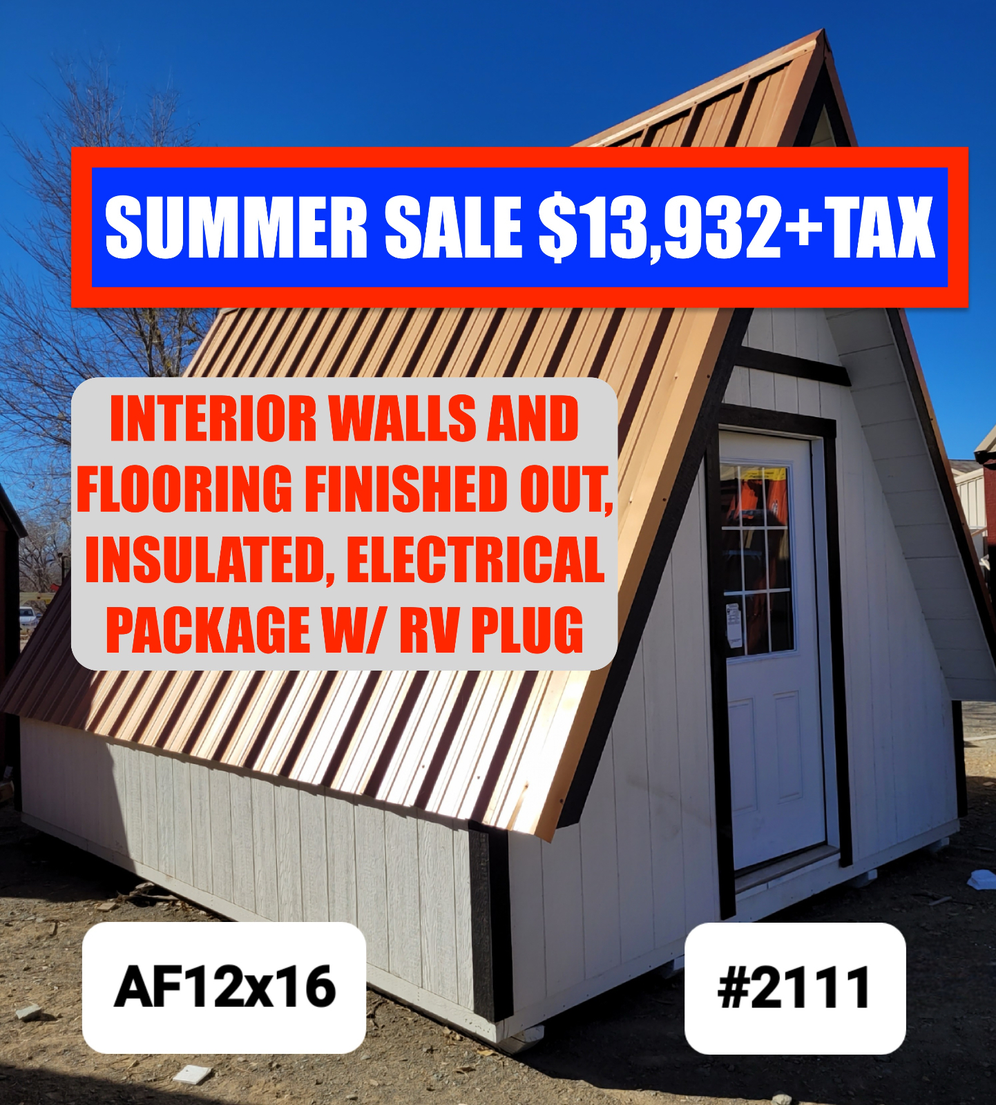 12' x 16' Home Office Retreat – A-Frame Building 12x16 in Wickenburg, AZ for sale in Wickenburg, AZ