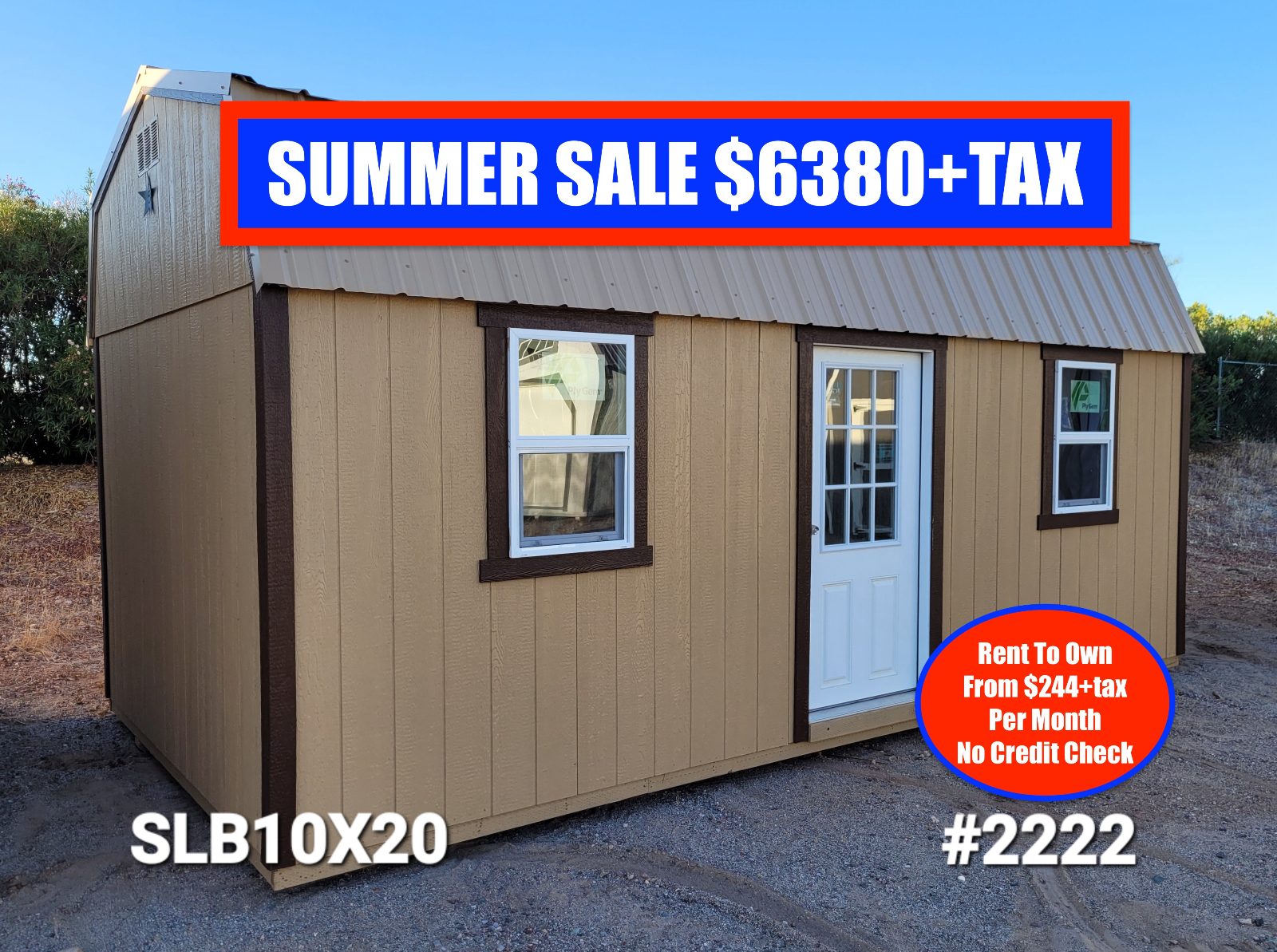 10' x 20' Multi-Purpose Workshop & Storage Shed 10x20 in Wickenburg, AZ for sale in Wickenburg, AZ