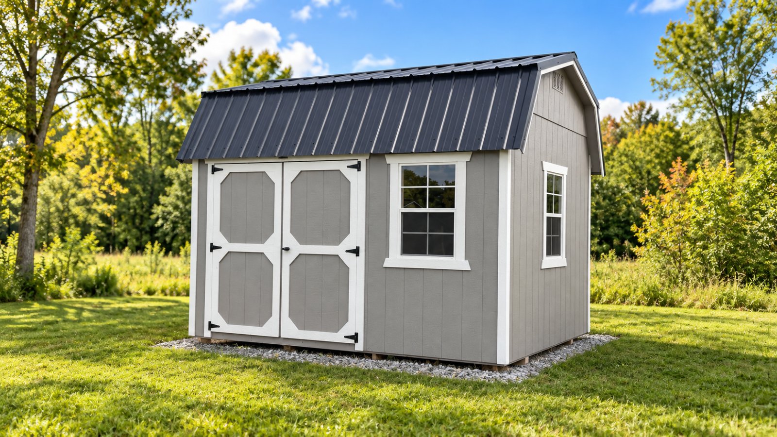 10' x 12' 10x12 Lofted Gambrel Shed for Garden Tool Storage in Caledonia, NY for sale in Caledonia, NY