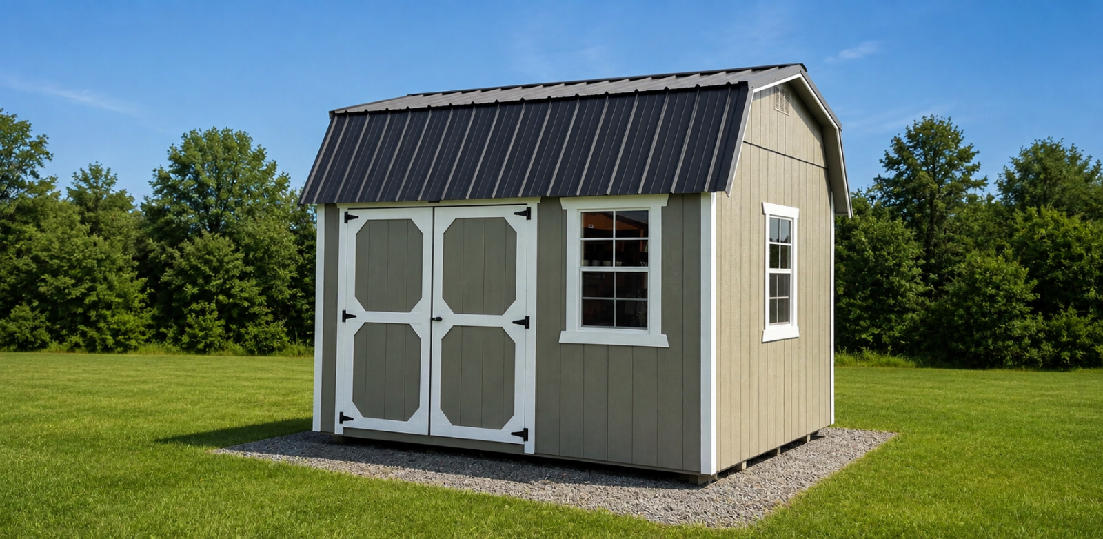 10' x 12' 10x12 Lofted Gambrel Shed for Compact Garden Equipment in Caledonia, NY for sale in Caledonia, NY