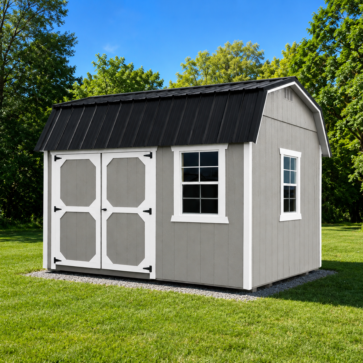 10' x 12' 10' x 12' Lofted Gambrel Storage Shed for Small Space Organization in Caledonia, NY for sale in Caledonia, NY