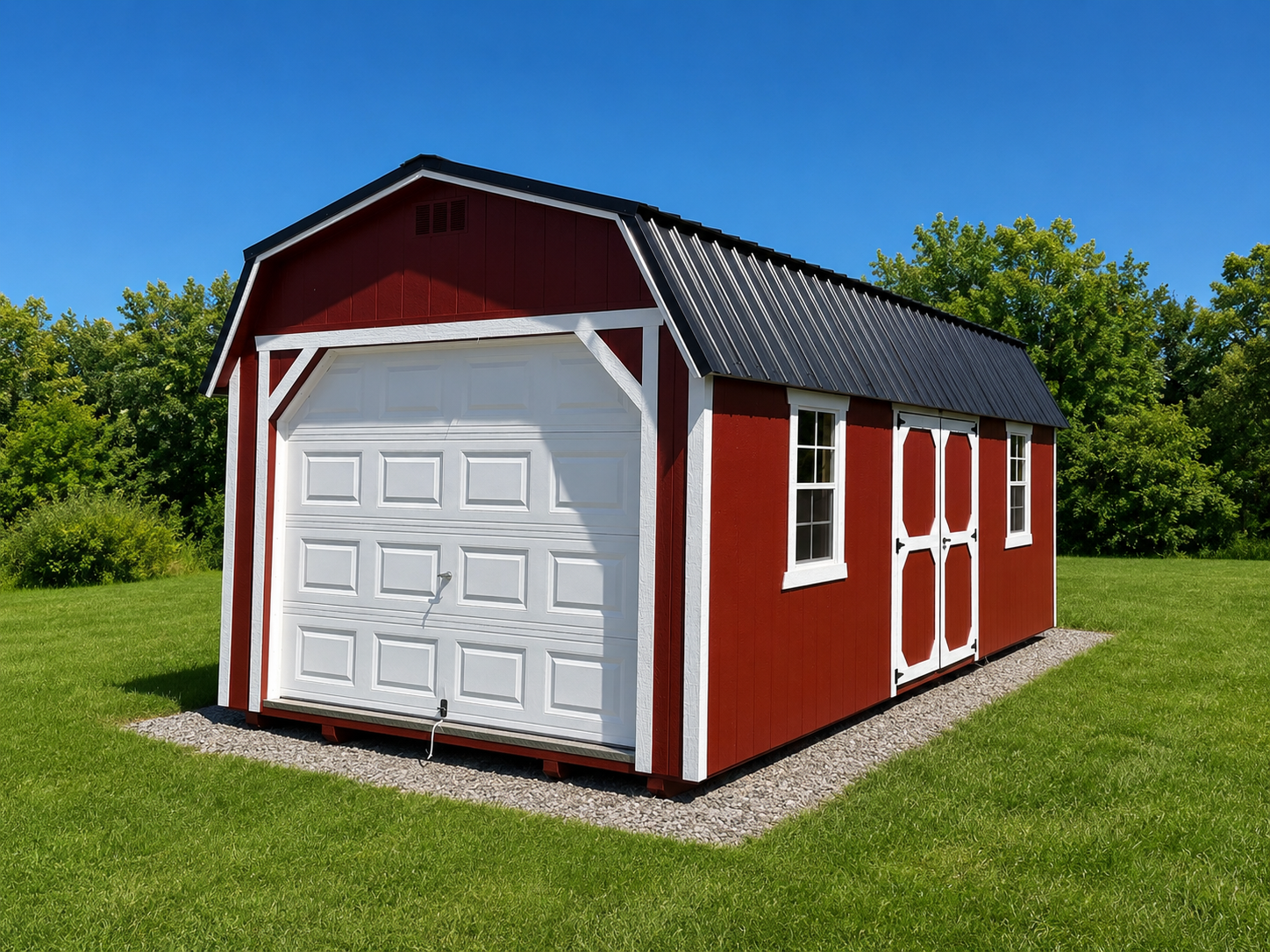 12' x 24' 12x24 Lofted Gambrel Storage Shed for Efficient Workshop in Caledonia, NY for sale in Caledonia, NY
