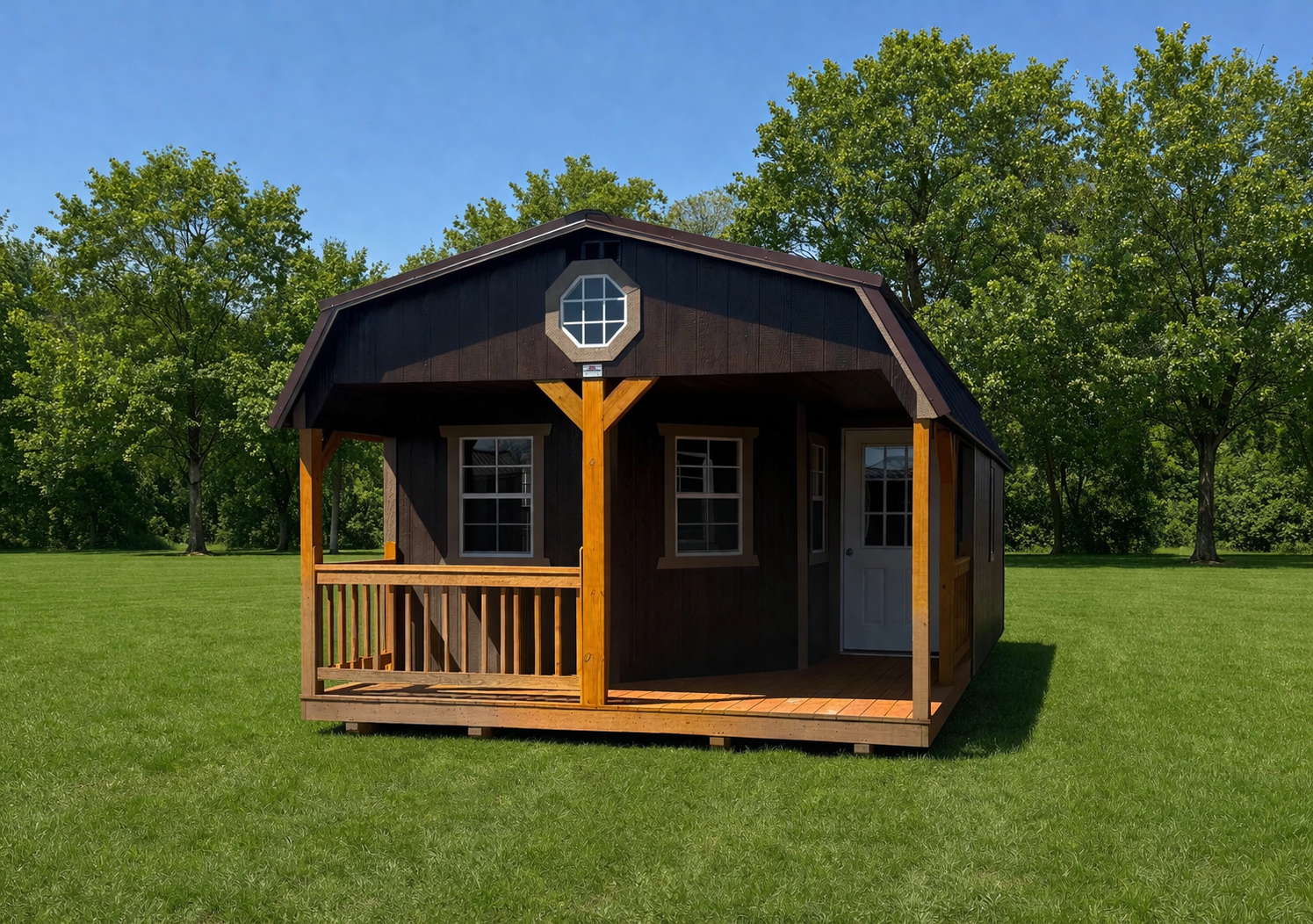 14' x 32' 14x32 Deluxe Lofted Cabin Gambrel Shed - Storage in Caledonia, NY for sale in Caledonia, NY