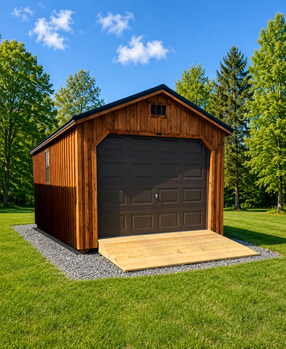 12' x 24' 12x24 Deluxe Lofted A-Frame Barn Garage for Multi-Vehicle Storage in Caledonia, NY for sale in Caledonia, NY