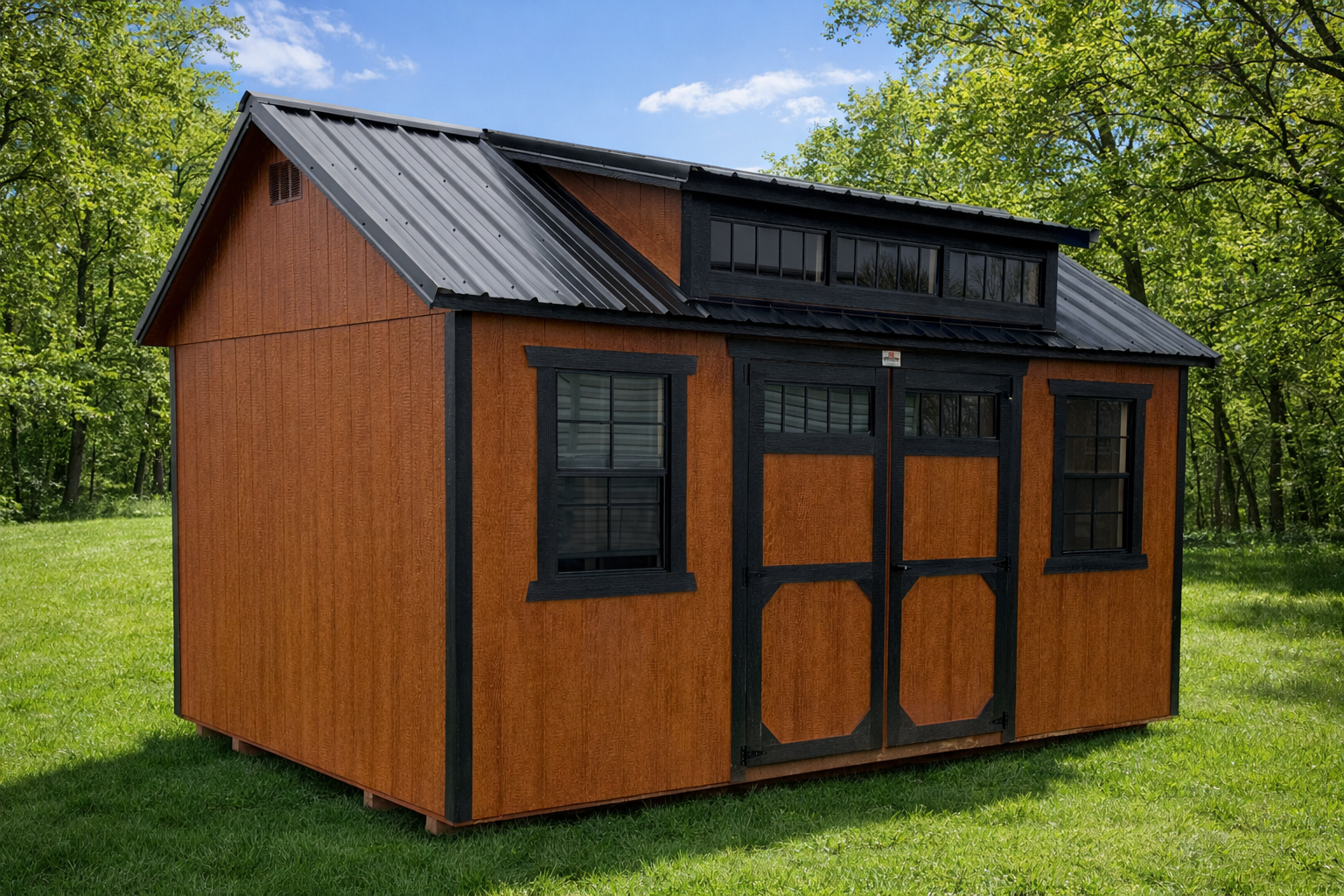 12' x 16' 12x16 Utility Dormer Shed in Caledonia, NY- Gigglin Pig for sale in Caledonia, NY