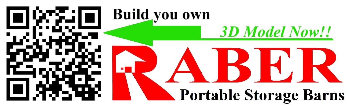  Raber Portable Storage Barns of Richmond Indiana 47374 Logo on http://ShedsForSale.com