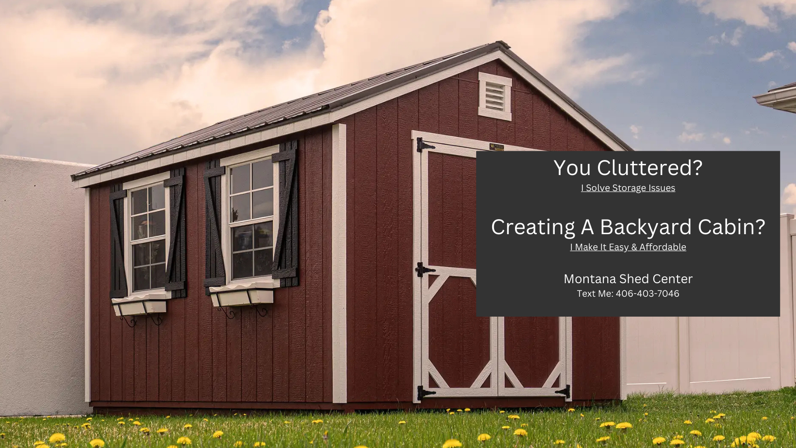  Montana Shed Center of Great Falls Montana 59405 Logo on http://ShedsForSale.com