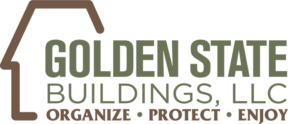  Golden State Buildings of Sanger California 93657 Logo on http://ShedsForSale.com