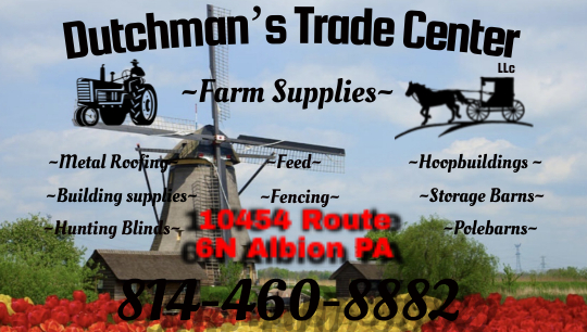  Dutchmans Trade Center of Albion Pennsylvania 16401 Logo on http://ShedsForSale.com