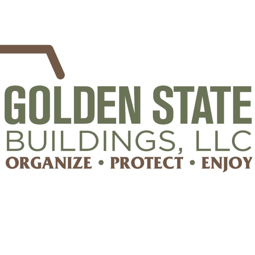  Golden State Buildings of Sanger CA 93657 Logo on http://ShedsForSale.com