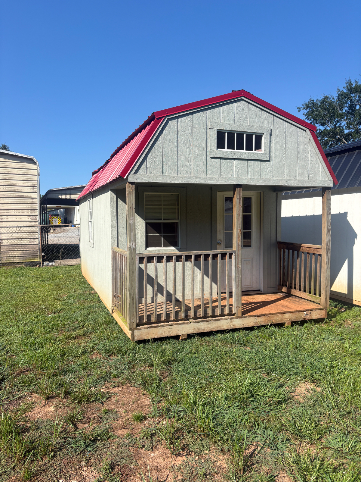 12' x 20' Parton Sheds - Pickens!  SAVE on this USED 12x20 finished out Lofted Barn Cabin! for sale in Pickens, SC