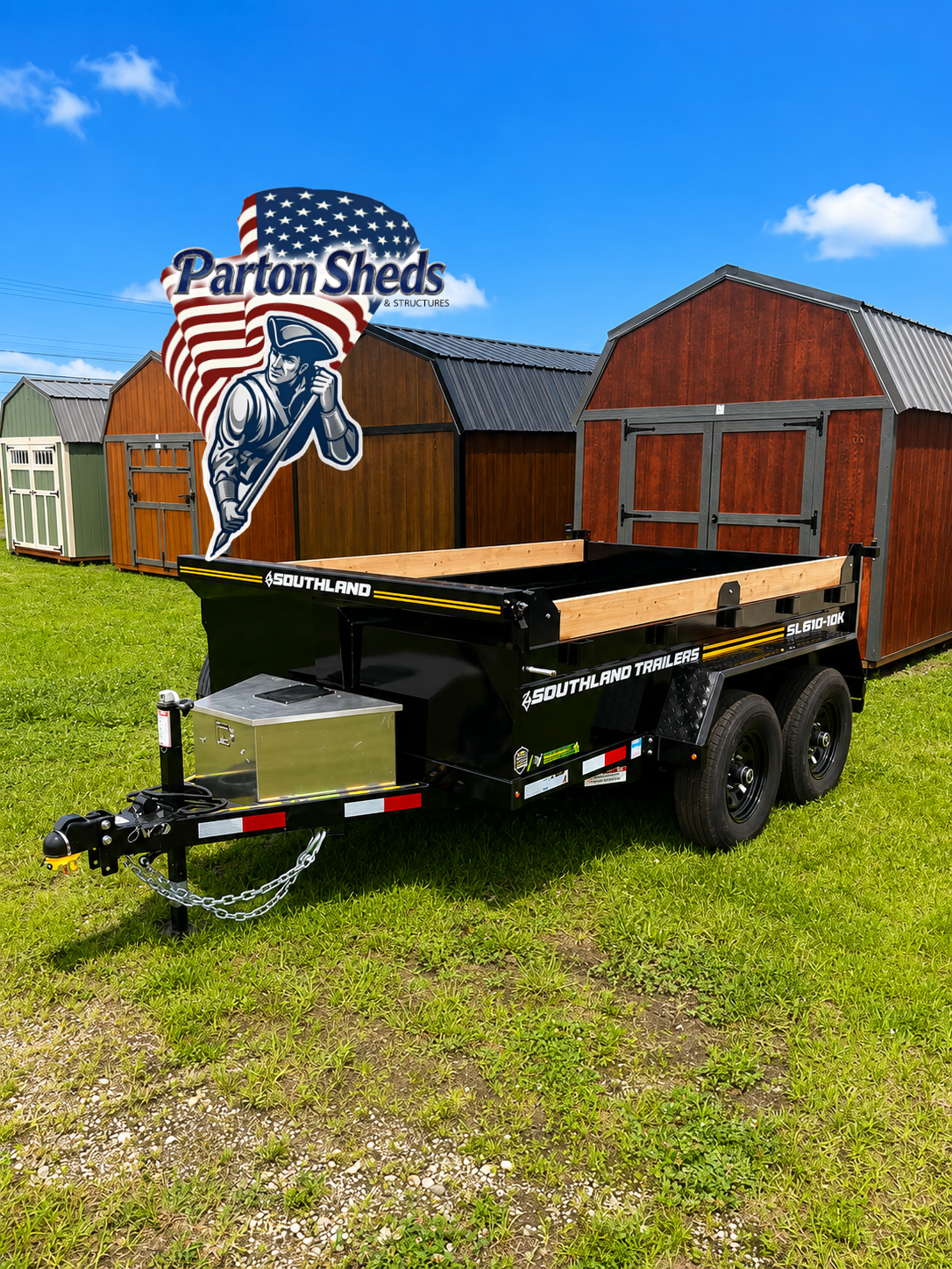 6' x 10' Parton Sheds - Greenville! A new 6x10 Dump Trailer just arrived! for sale in Greenville, SC