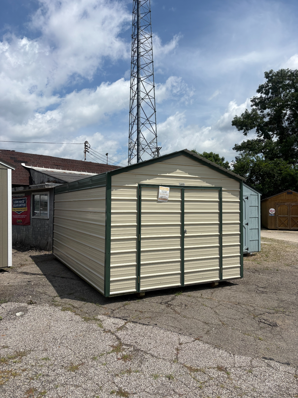10' x 16' 10x16 A-Frame Metal Shed for Workshop & Tool Storage in Ravenna, OH for sale in Ravenna, OH