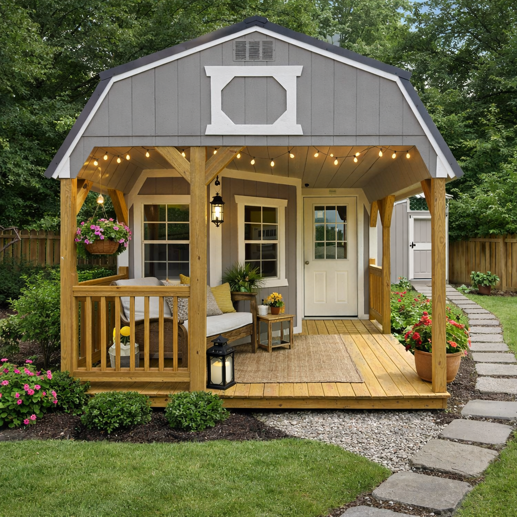 12' x 32' Deluxe Front Porch Package Ready for a Weekend Hangout! for sale in Manchester, IA