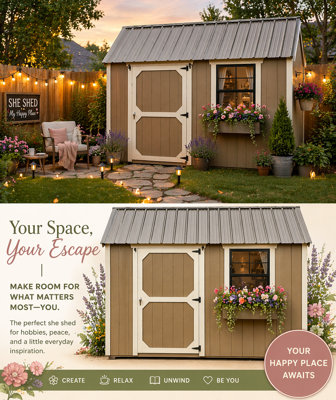 8' x 12' 8 x 12 This cutie’s got curb appeal goals! for sale in Fairfax, IA