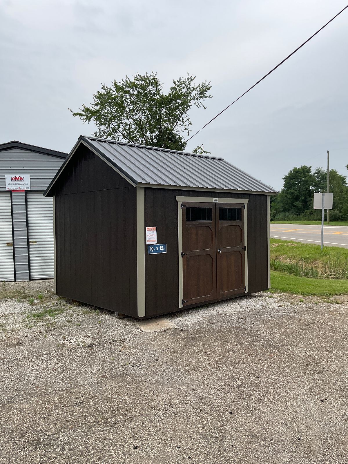 10' x 12' A-Frame Utility Shed 10x12 for Compact Tool Storage in Ravenna, OH for sale in Ravenna, OH