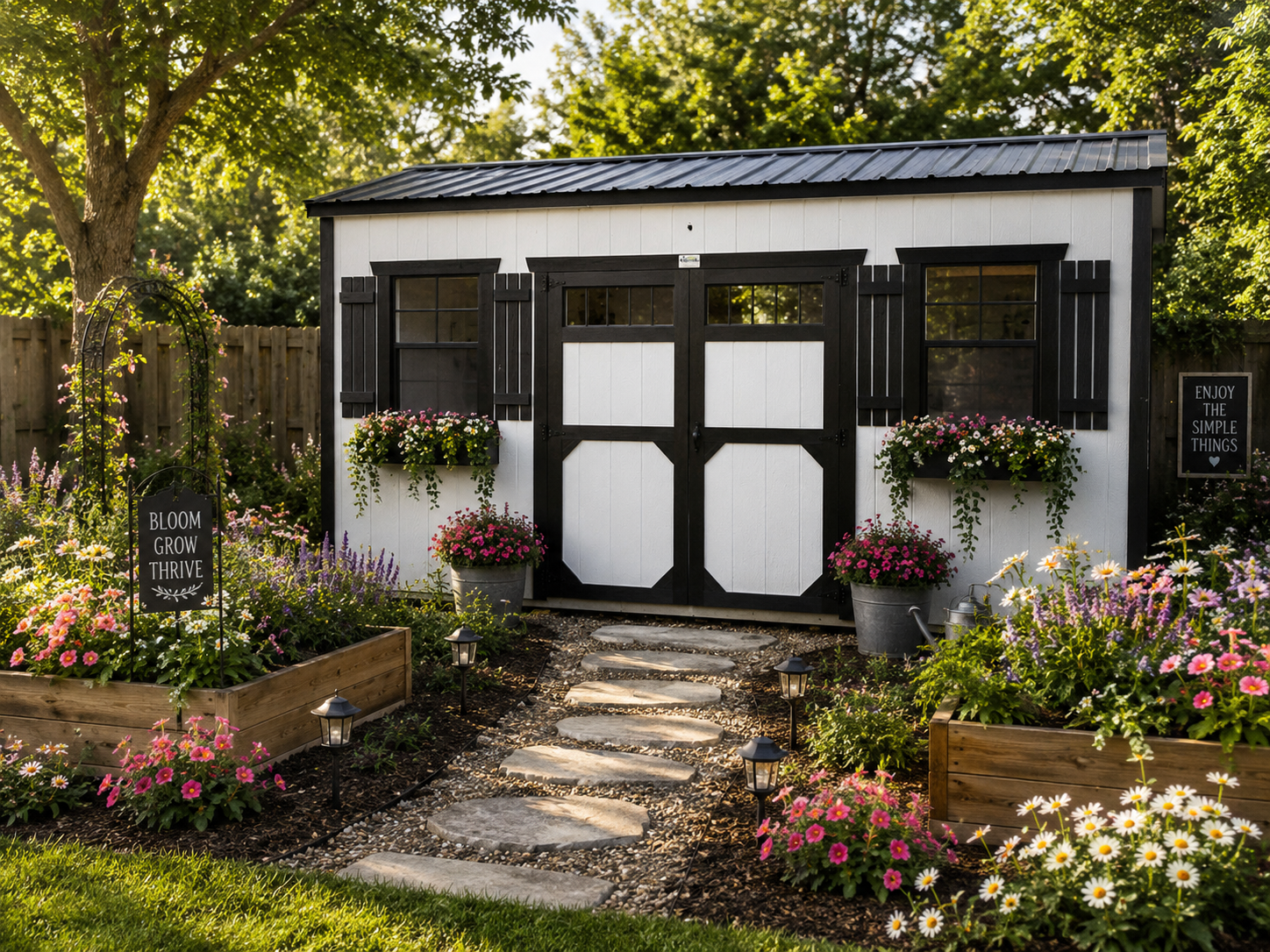 10' x 16' Charming 10x16 A-Frame Shed for Workshop & Equipment Storage in Manchester, IA for sale in Manchester, IA