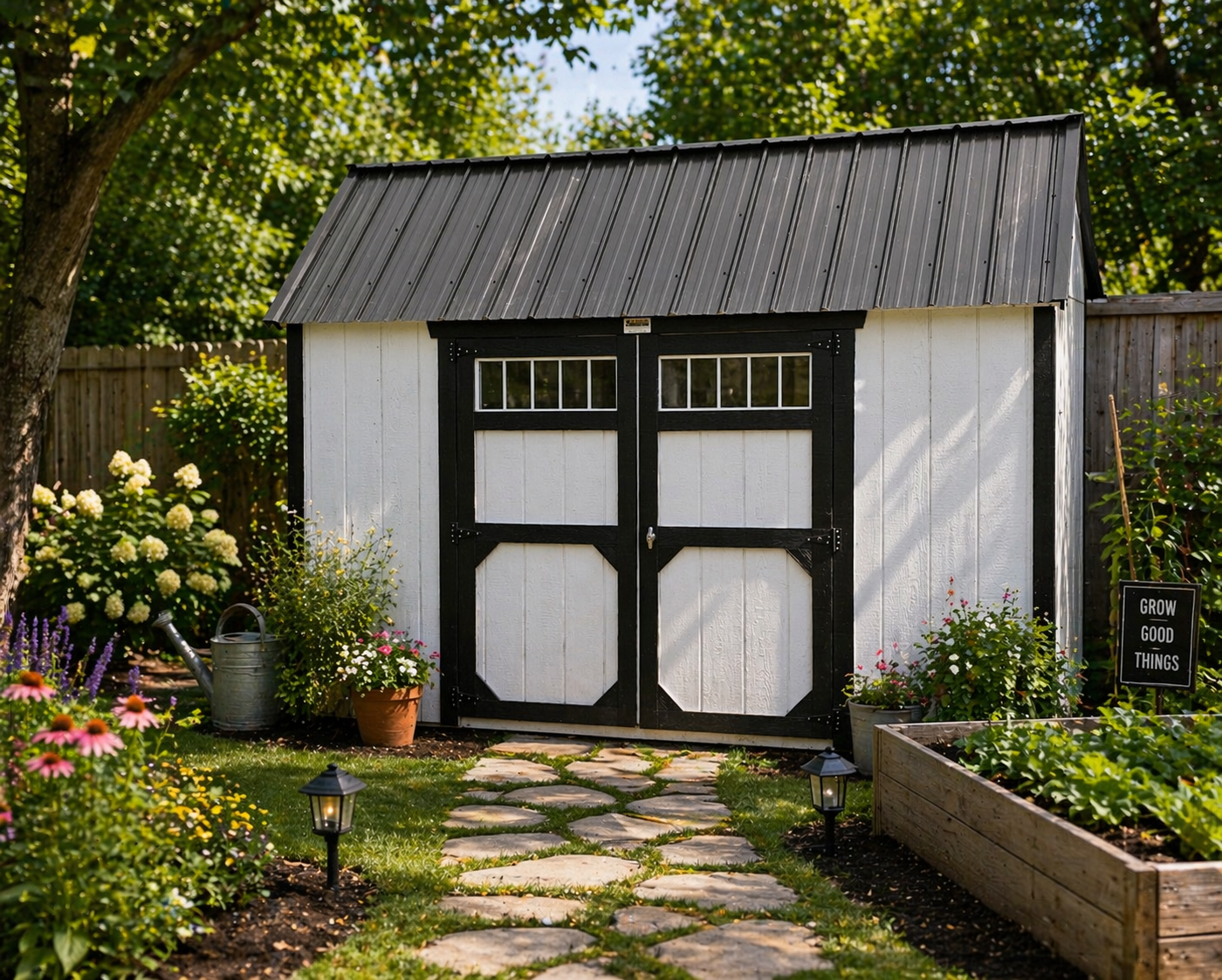 8' x 12' Farmhouse Fresh Side Lofted Barn for sale in Manchester, IA