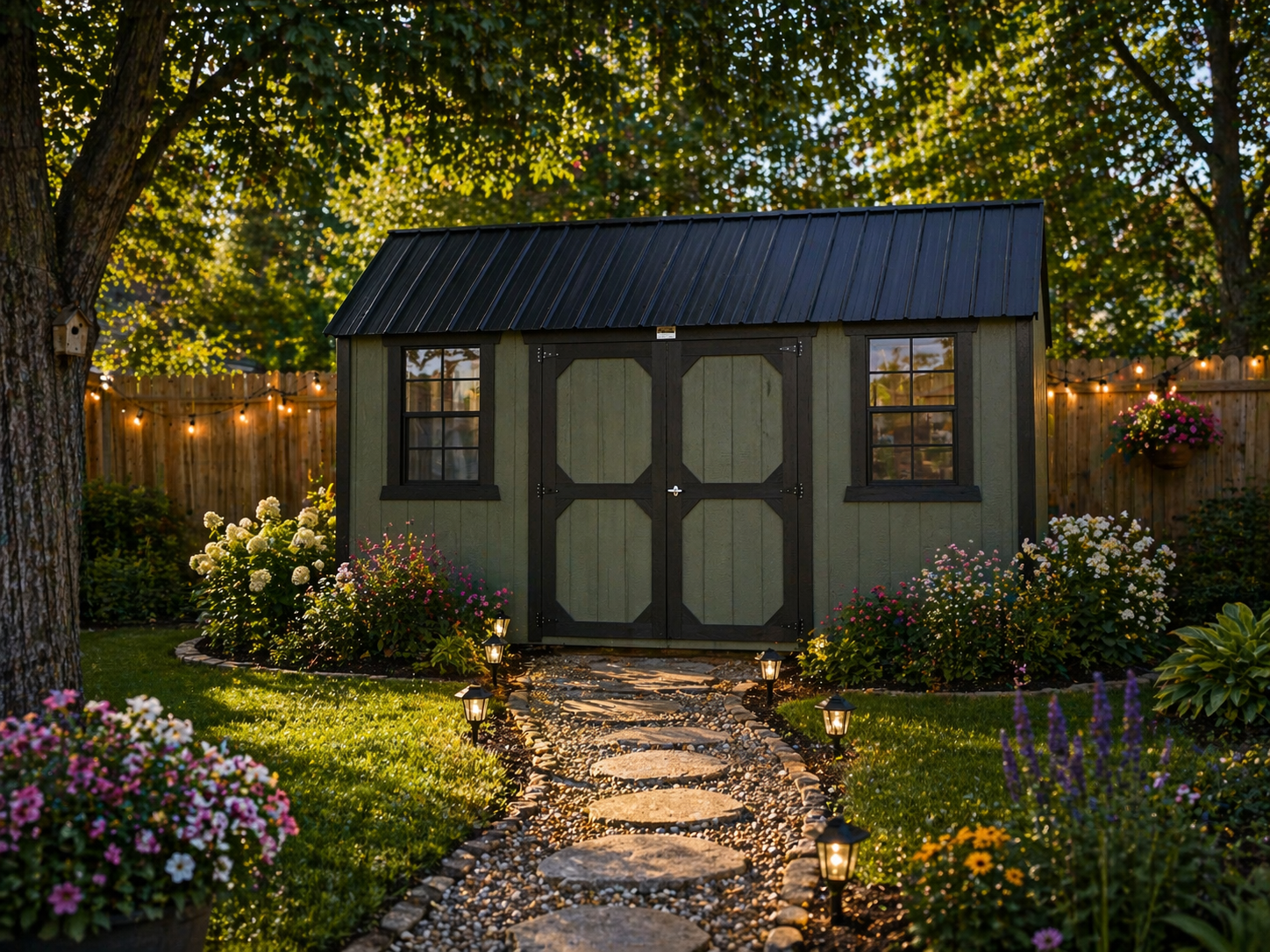 10' x 16' Gambrel 10x16 Lofted Shed for Hobby & Tool Storage in Manchester, IA for sale in Manchester, IA