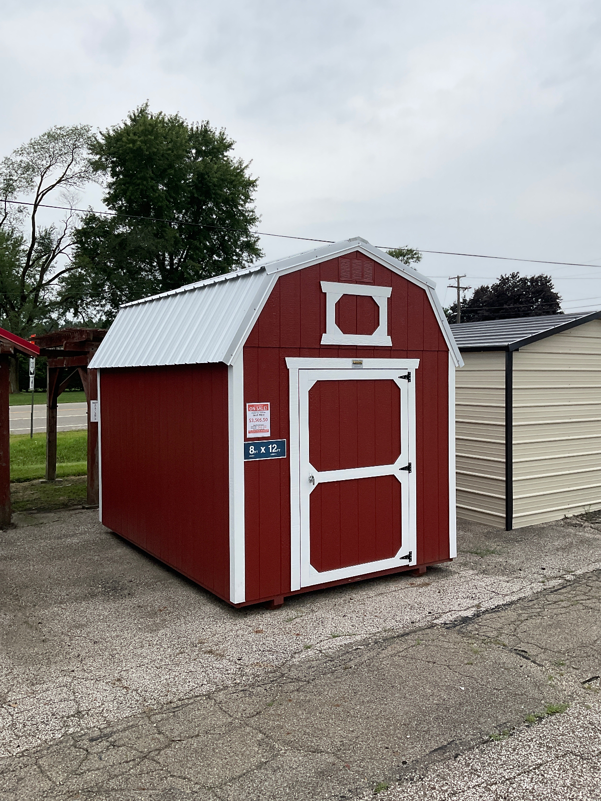 8' x 12' Lofted Gambrel Shed 8x12 for Compact Tool Storage in Ravenna, OH for sale in Ravenna, OH