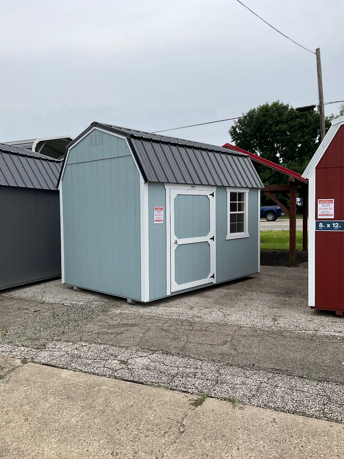 8' x 12' Lofted Gambrel Shed 8x12 for Efficient Tool Storage in Ravenna, OH for sale in Ravenna, OH