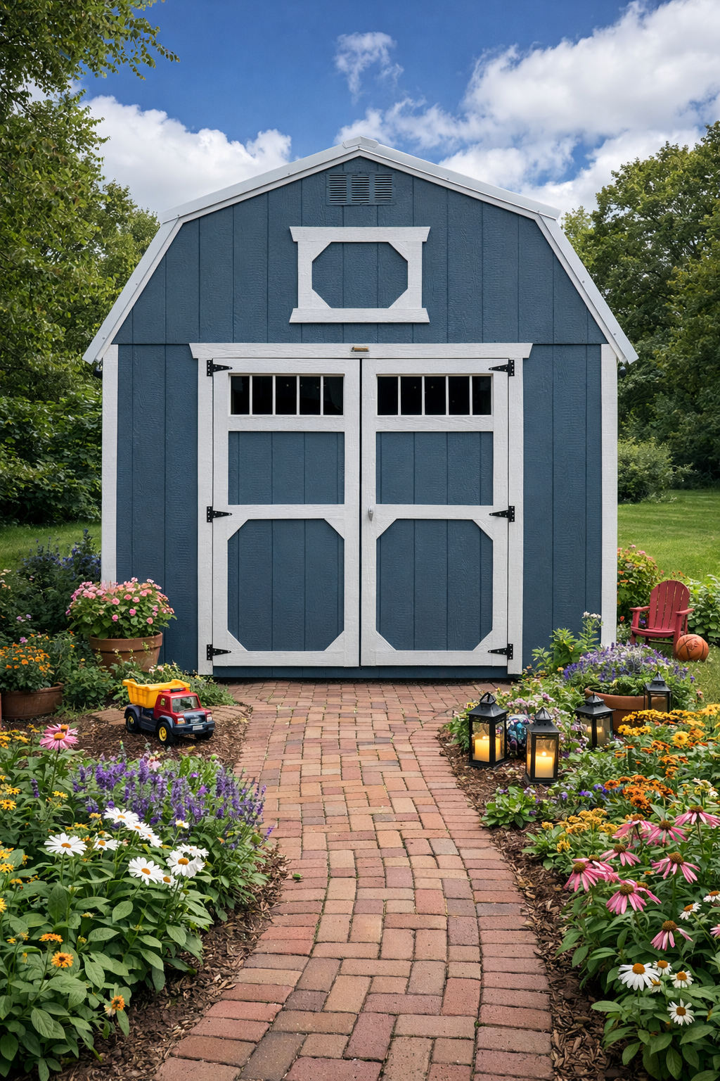 10' x 20' Lofted Gambrel Shed 10x20 for Multi-Use Storage in Manchester, IA for sale in Manchester, IA