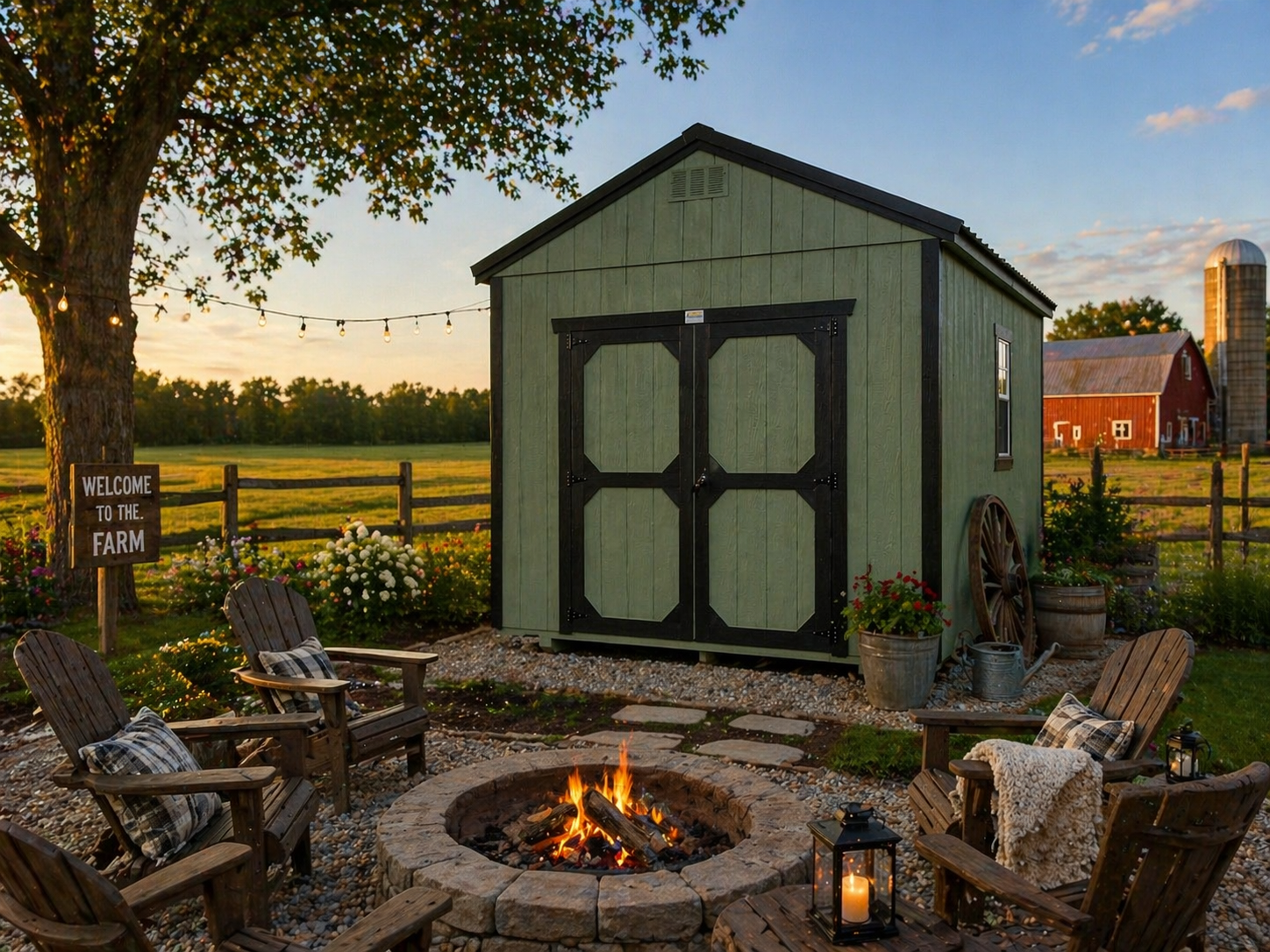 10' x 16' Modern A-Frame Shed 10x16 for Hobby & Tool Storage in Manchester, IA for sale in Manchester, IA
