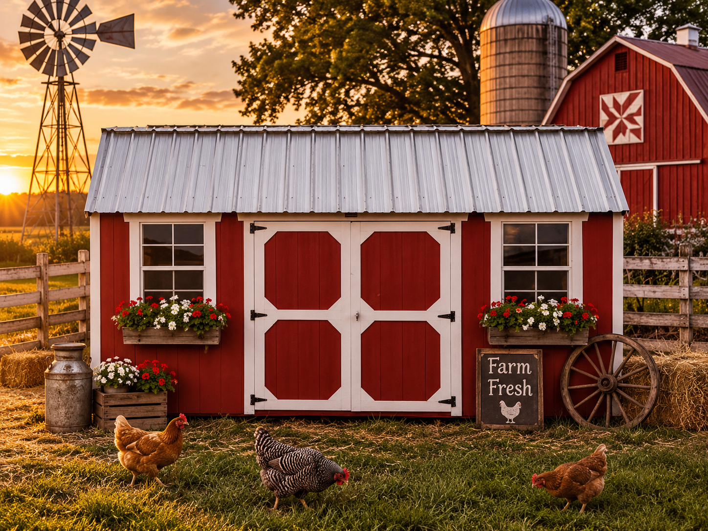 10' x 16' Rustic Red Nostalgic and Side Lofted for sale in Manchester, IA