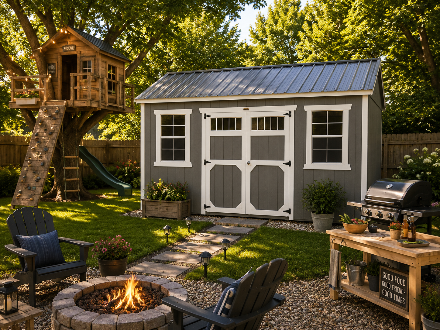10' x 16' 10x16 A-Frame Shed for Hobby & Tool Storage in Manchester, IA for sale in Manchester, IA