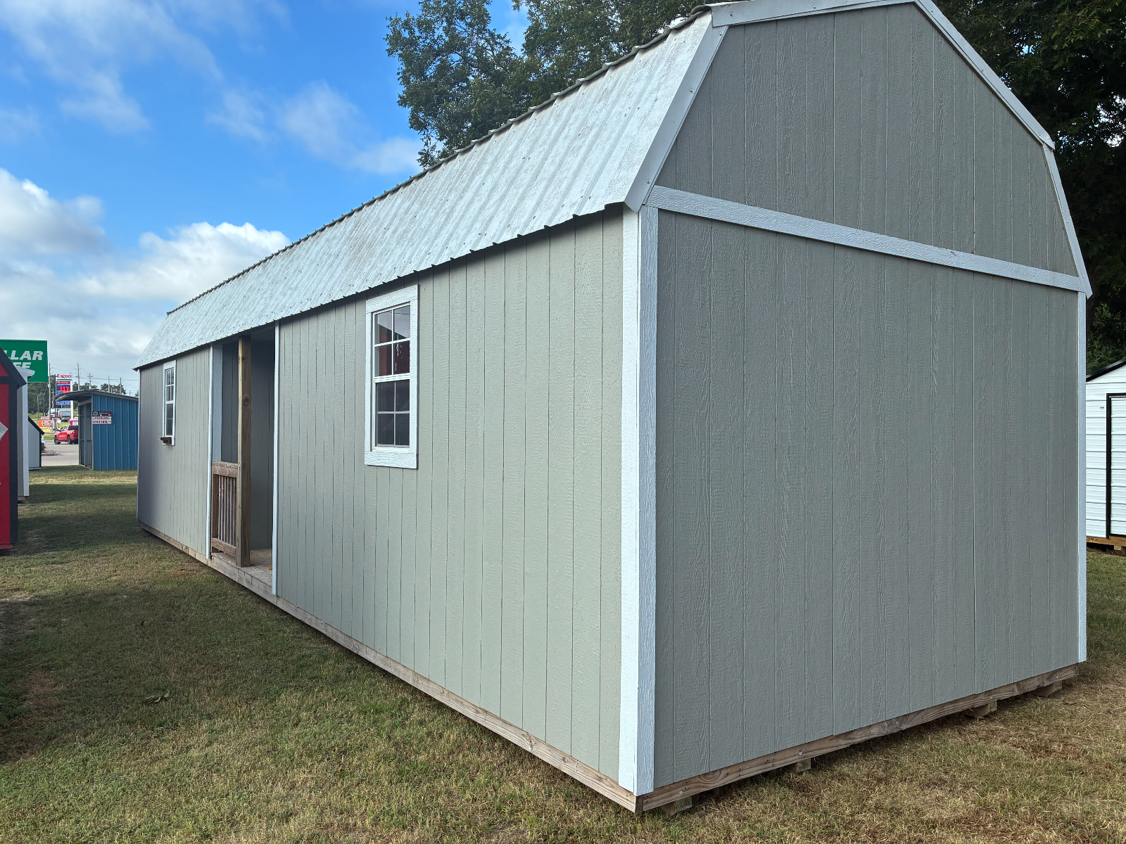 12' x 40' REPO 12x40 Center Lofted (w/ 8' Tall Walls & Electrical) for sale in Gilmer, TX