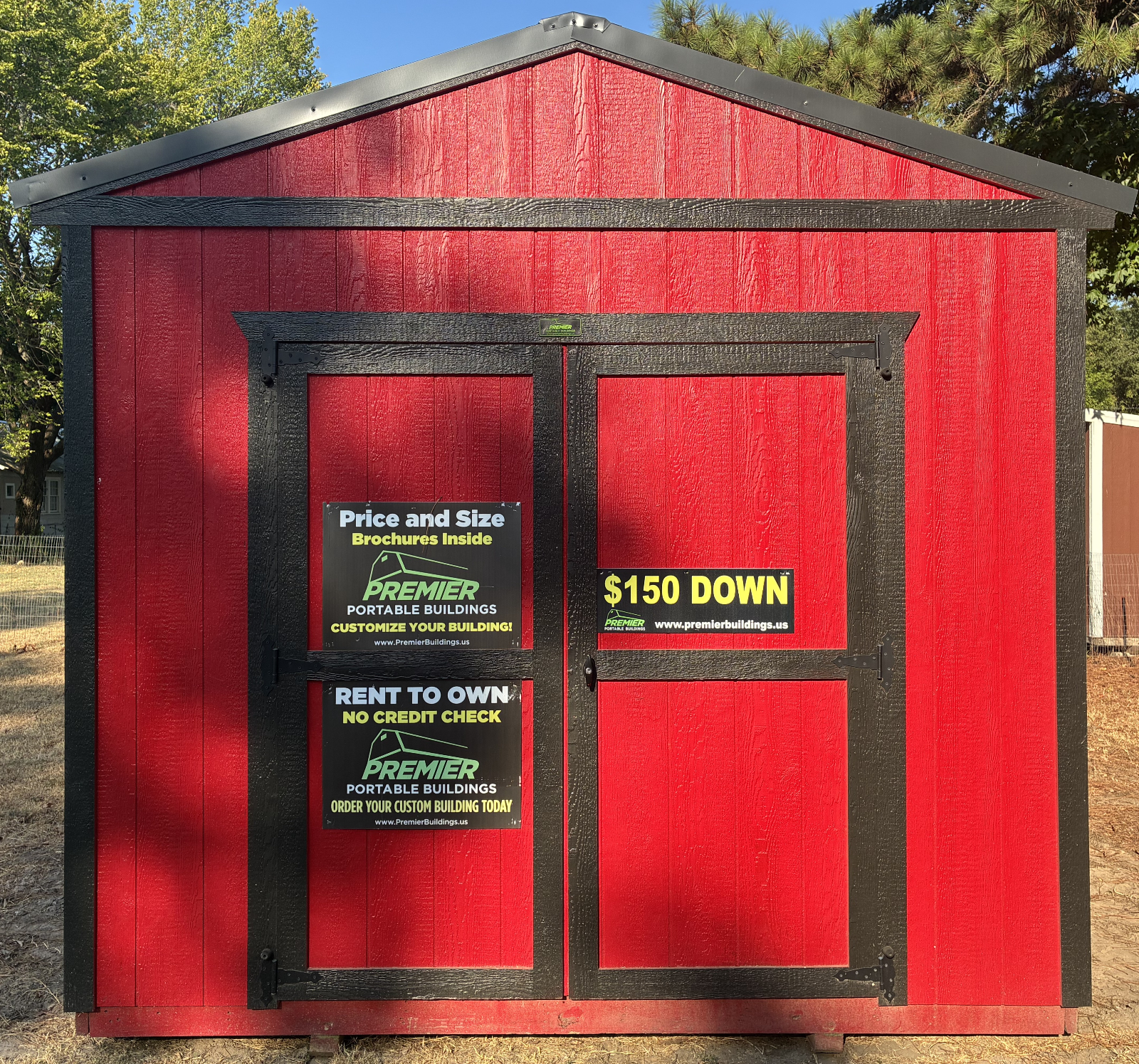 10' x 12' 10x12 Scarlett Red Utility Shed $150 Down and $148.07/Month for sale in Gilmer, TX