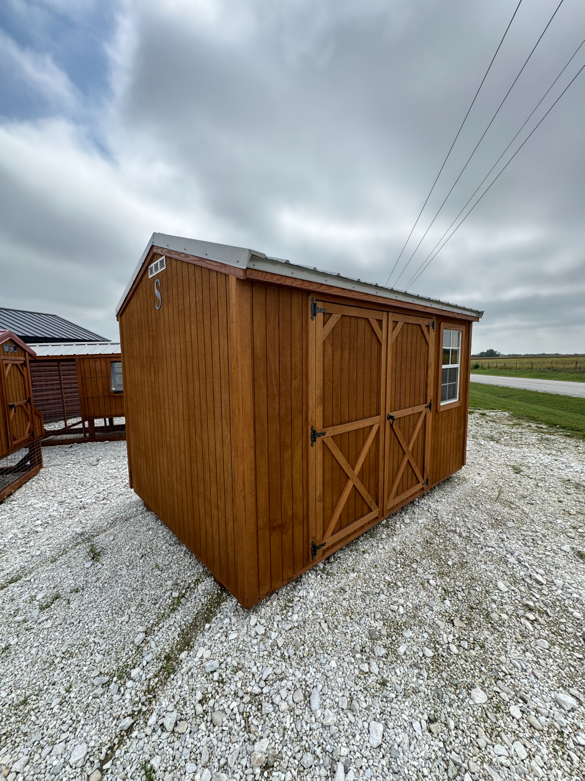 8' x 12' Schrocks Woodshop A-Frame 8x12 Garden Shed: Compact Tool Storage in Clayton, IL for sale in Clayton, IL