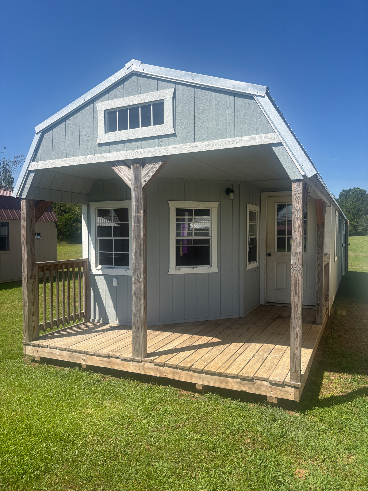 12' x 40' Parton Sheds - Greenville!  Summer Sale!  Save 25% on this 12x40 Deluxe Porch Lofted Barn Cabin for sale in Greenville, SC