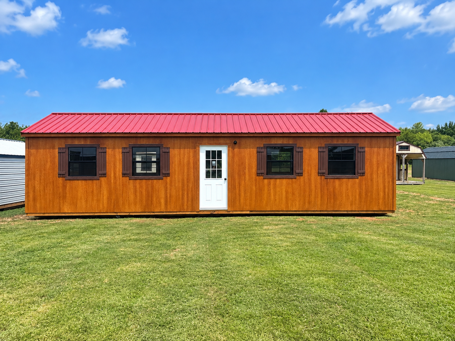 14' x 40' Parton Sheds - Greenville!  Fall Sale!  Save up to 10% on this 14x40 Side Utility Building with Electric! for sale in Greenville, SC