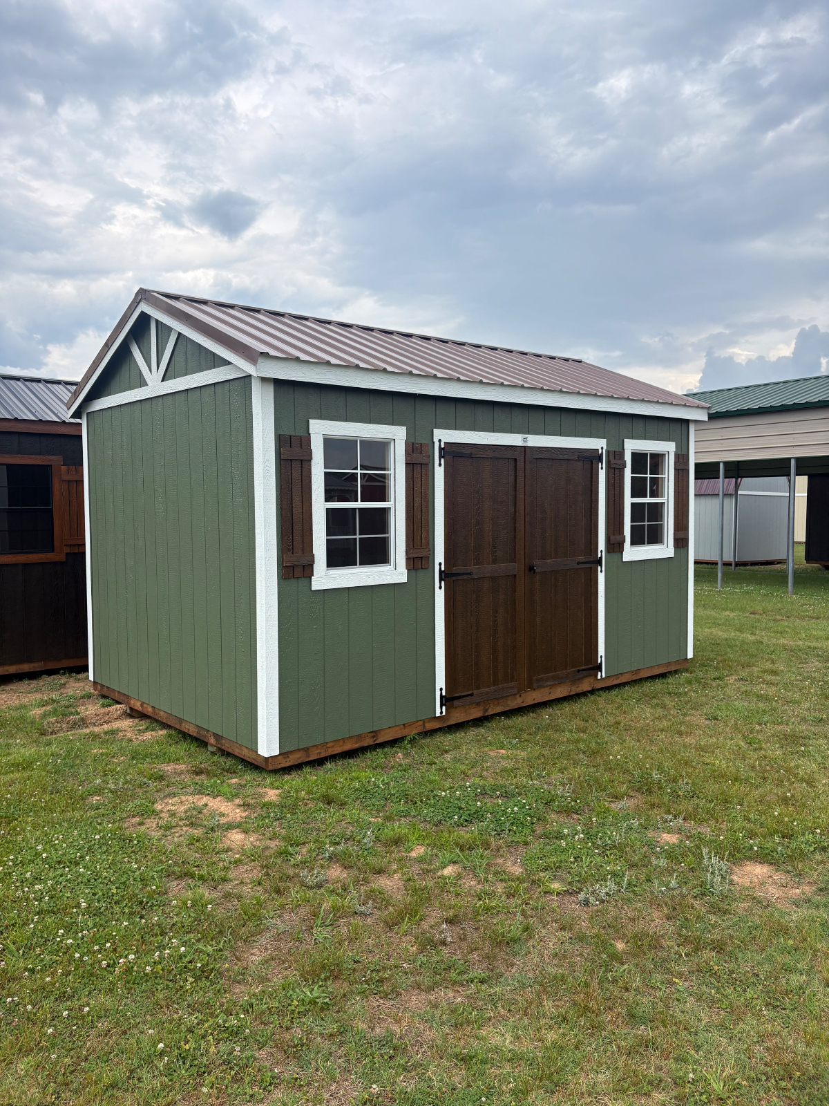 10' x 16' Parton Sheds - Greenville!  Summer Sale!  Save up to 10% on this 10x16 Side Utility Building with Electric! for sale in Greenville, SC