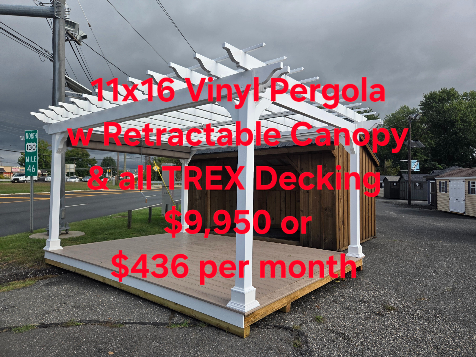 11' x 16' Versatile Outdoor Pavilion with Canopy in Burlington, NJ for sale in Burlington, NJ