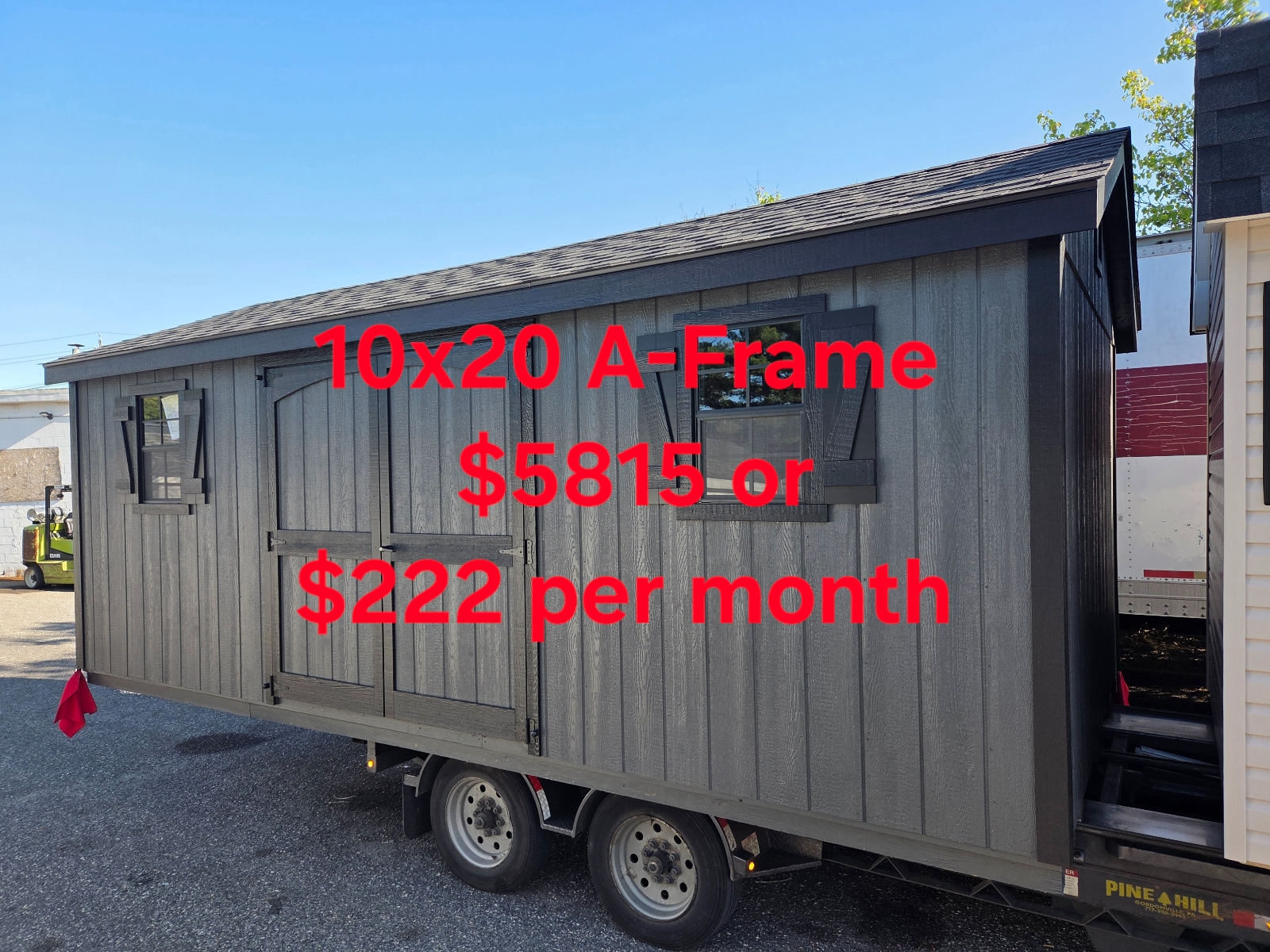 10' x 20' A-Frame Shed 10x20 for Hobby & Tool Storage in Burlington, NJ for sale in Burlington, NJ