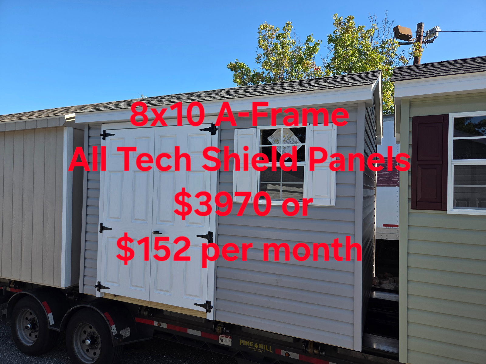 8' x 10' A-Frame Shed 8x10 | Compact Tool Storage in Burlington, NJ for sale in Burlington, NJ