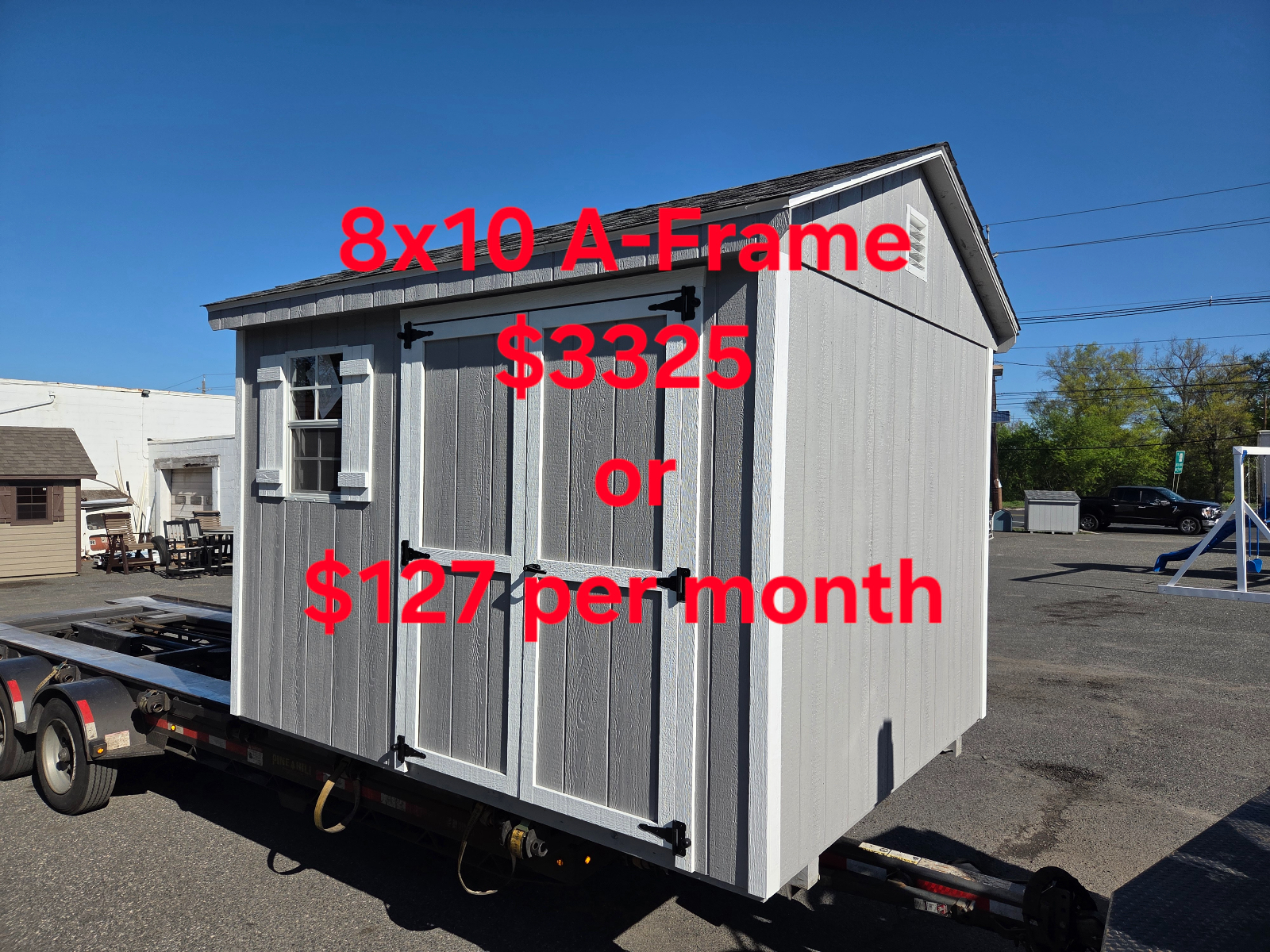 8' x 10' A-Frame Shed 8x10 for Compact Tool Storage in Burlington, NJ for sale in Burlington, NJ