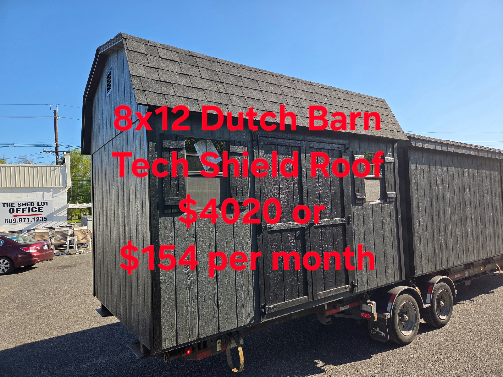 8' x 12' Gambrel Roof 8x12 Garden Equipment Shed in Burlington, NJ for sale in Burlington, NJ