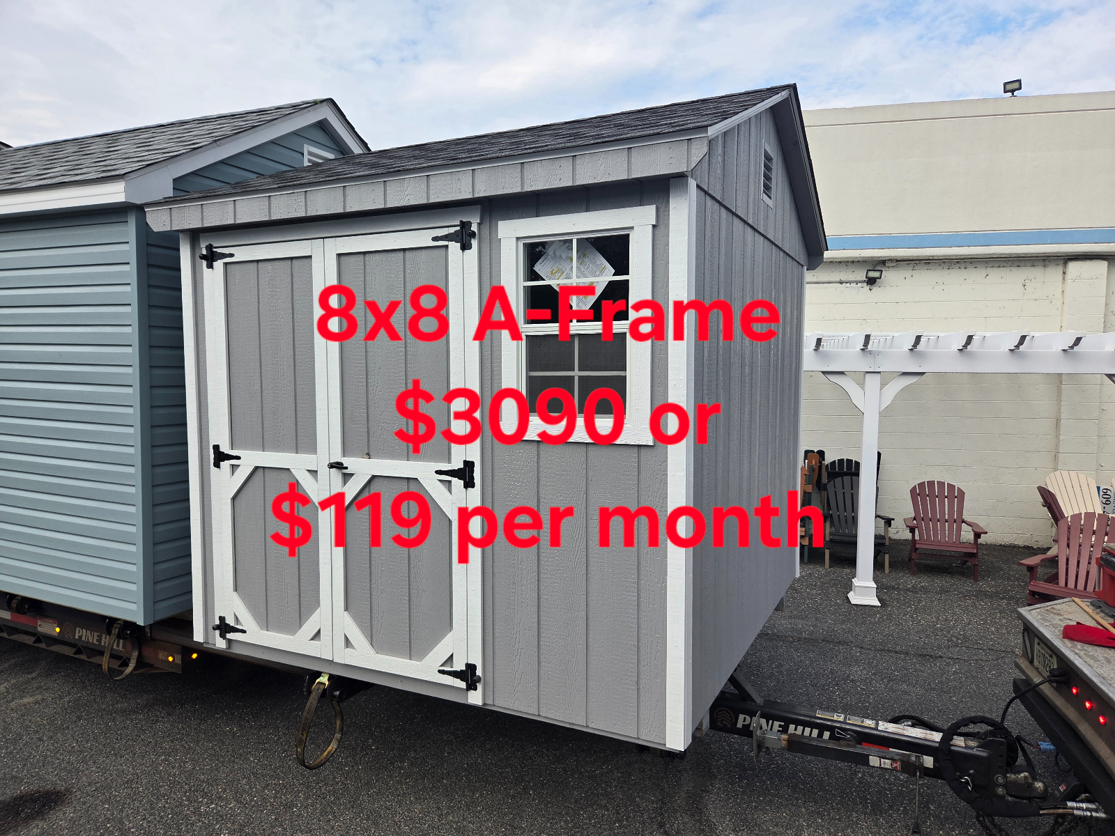 8' x 8' 8x10 A-Frame Shed for sale in Burlington, NJ