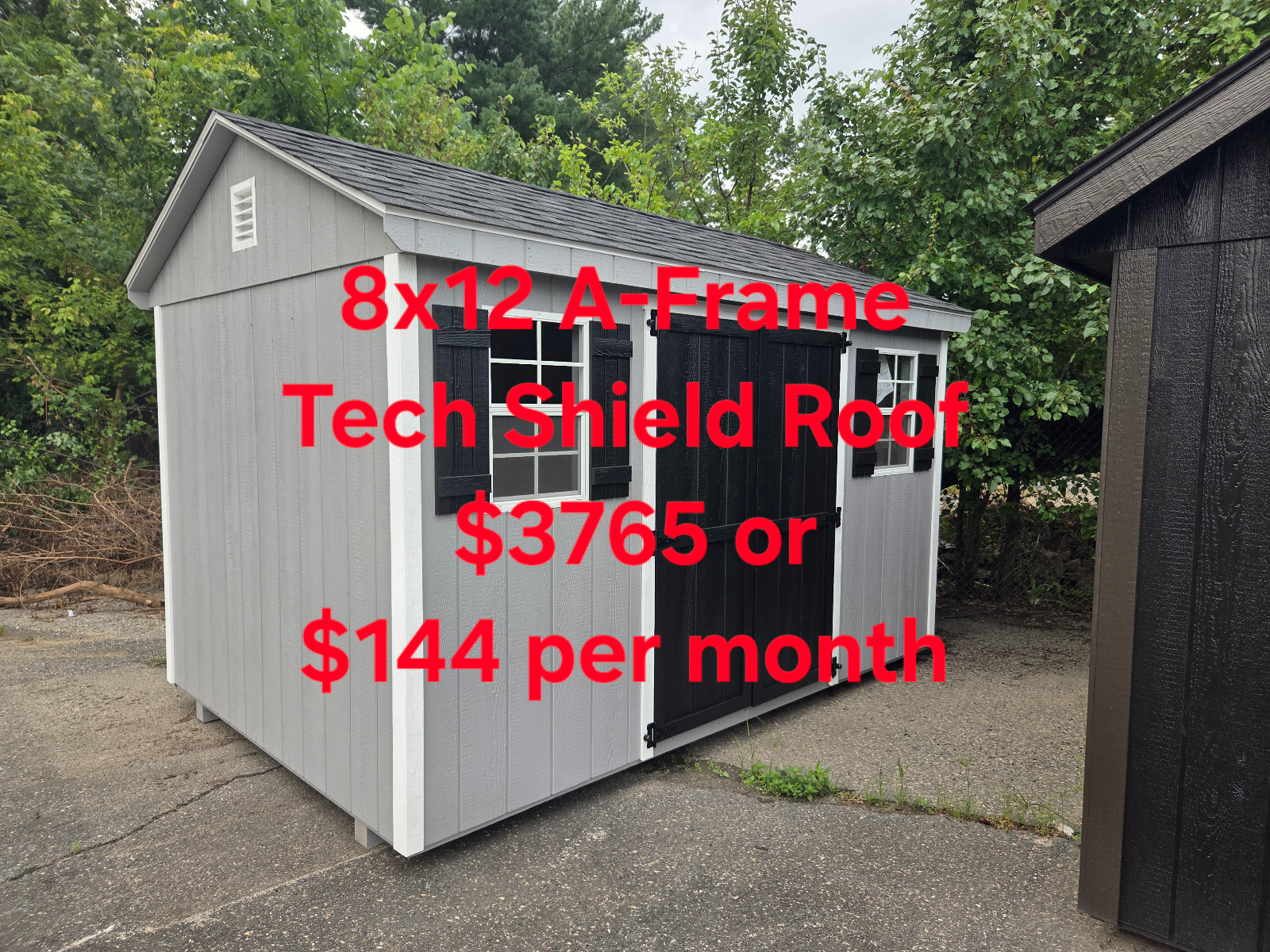 8' x 12' A-Frame Shed 8x12 for Compact Tool Storage in Burlington, NJ for sale in Burlington, NJ
