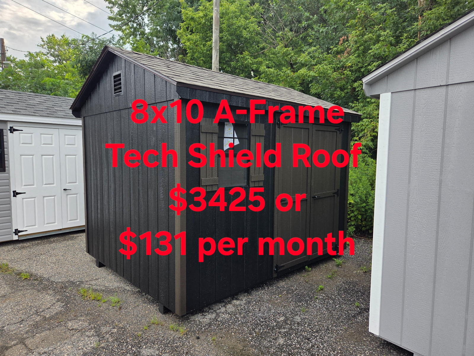8' x 10' A-Frame Shed 8x10 for Efficient Tool Storage in Burlington, NJ for sale in Burlington, NJ