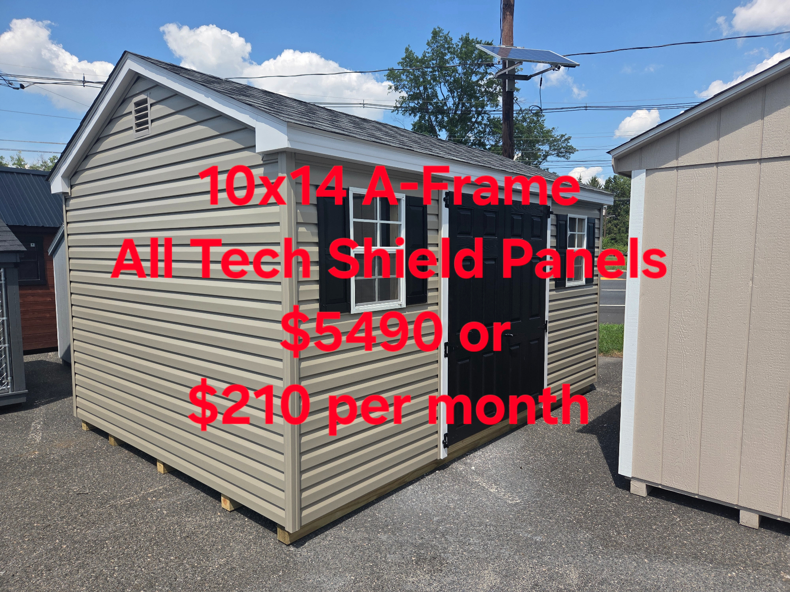 10' x 14' A-Frame Shed 10x14 for Hobby & Tool Storage in Burlington, NJ for sale in Burlington, NJ