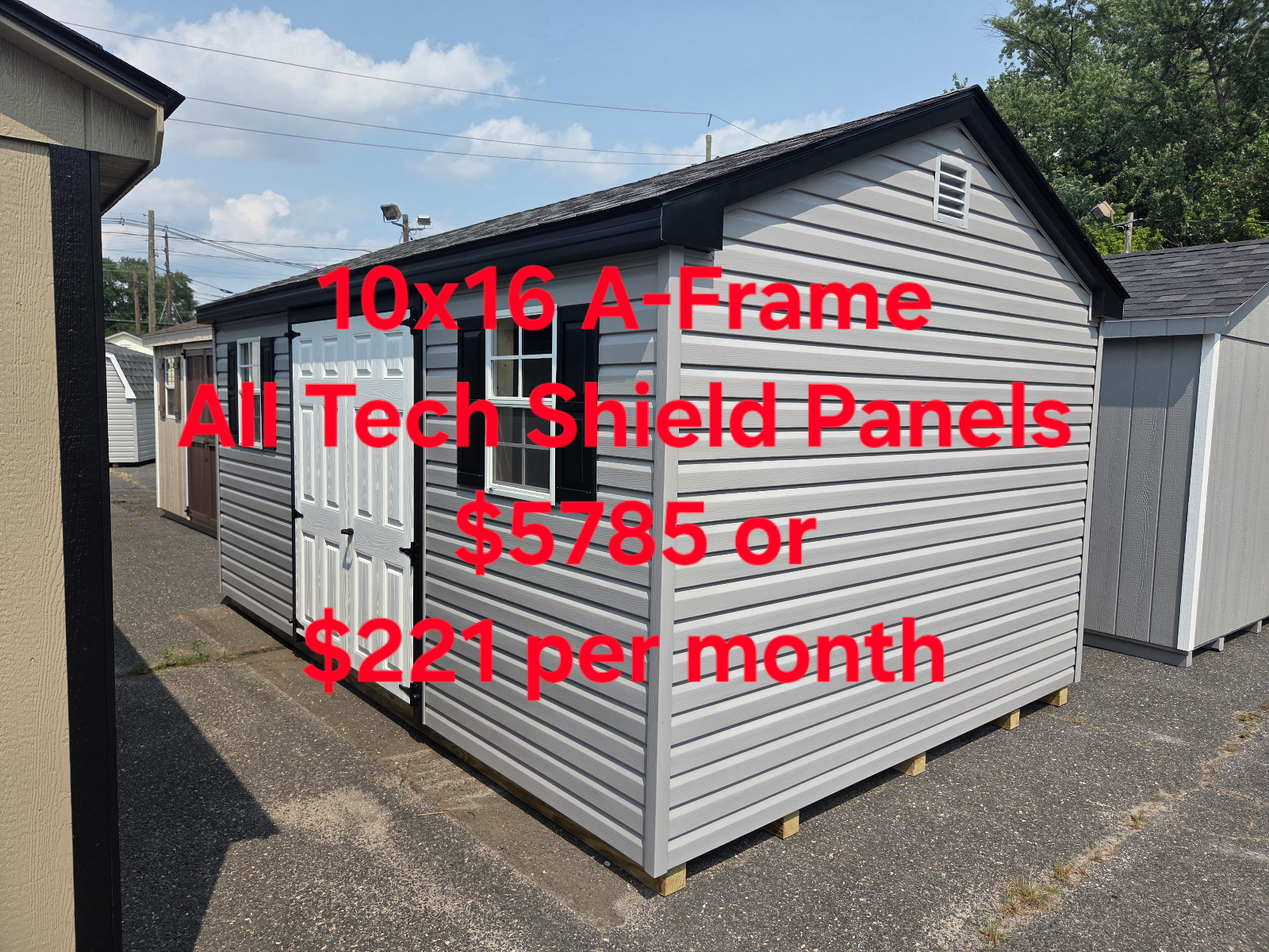 10' x 16' A-Frame Shed 10x16 for Hobby & Tool Storage in Burlington, NJ for sale in Burlington, NJ